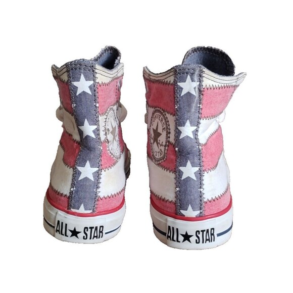 Converse Chuck Taylor All Star Shoes Women's Size 6.5 American Flag High Top - Picture 7 of 12
